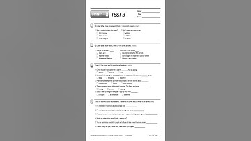 Interchange 5th Level 3 Assessment Unit1-8 Tests Version B