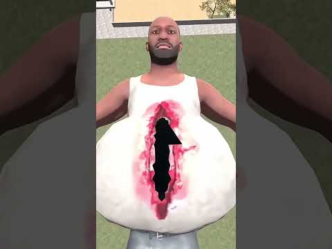 Franklin Enter Inside Giant Franklin Stomach In Indian Bike Driving 3D