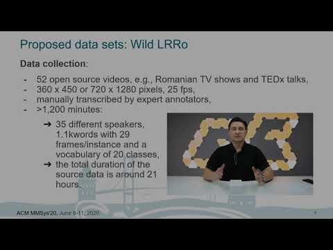 LRRo: A Lip Reading Data Set for the Under-resourced Romanian Language