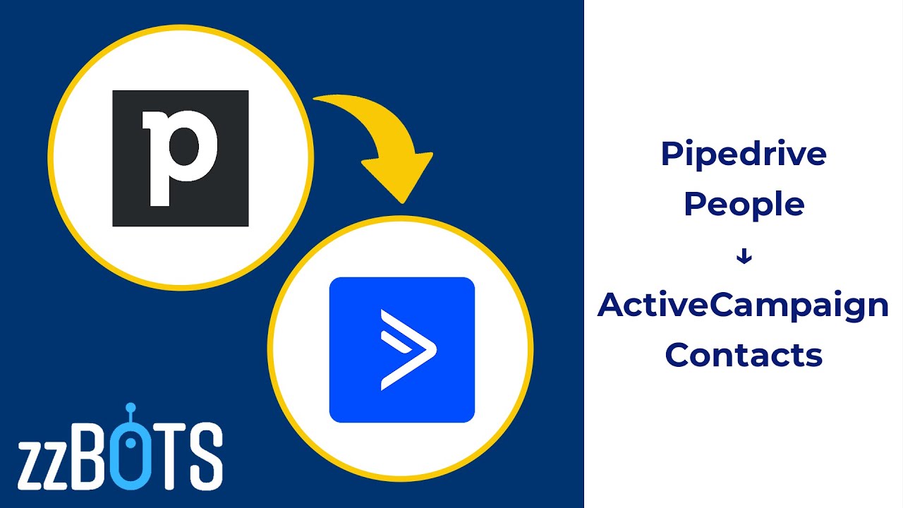 How to Sync Pipedrive people over to ActiveCampaign contacts | zzBots ...