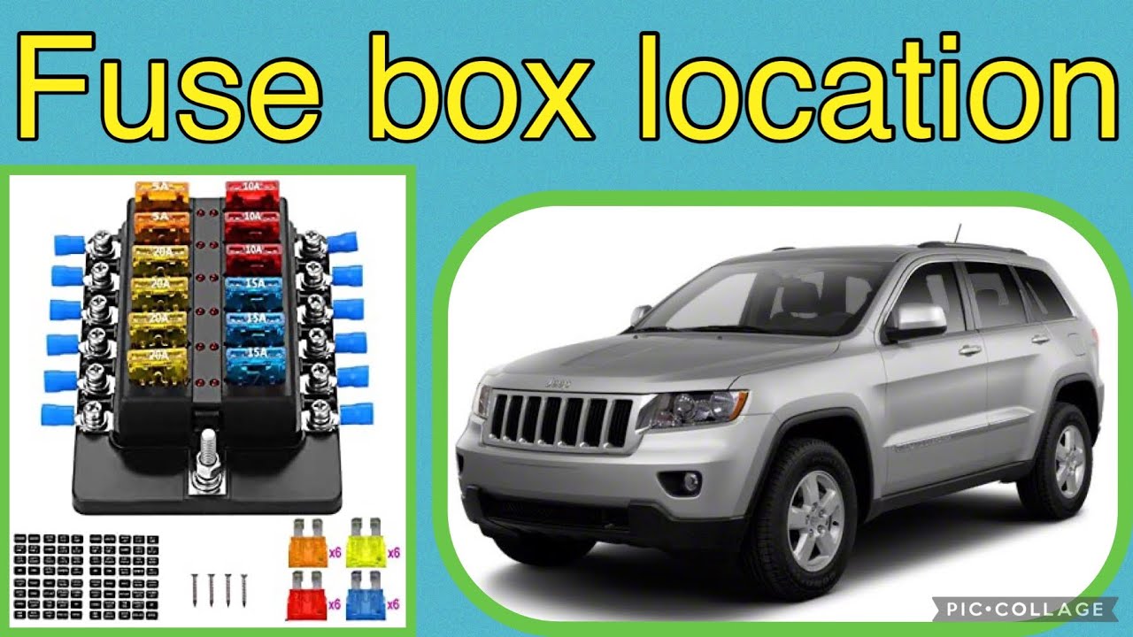 The fuse box location on a 2012 Jeep Grand Cherokee - YouTube