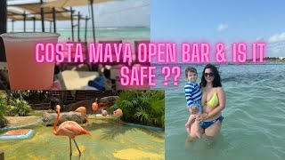 Royal Caribbean COSTA MAYA Beach break with open bar (Icon of the Seas Day 4) #mexico #costamaya