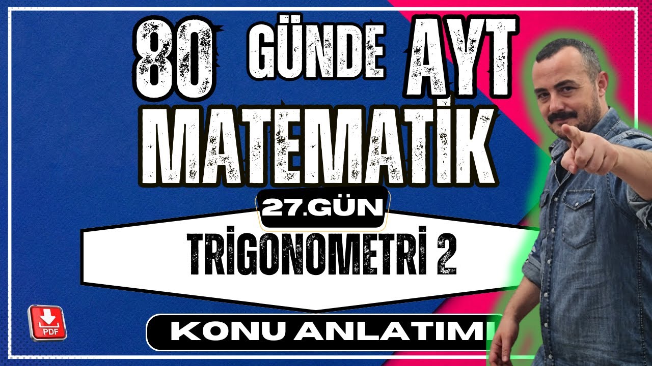 🟥Trigonometri 2 ✅Trigonometrik Fonksiyonlar| 80 Günde AYT Matematik |AYT Matematik Anlatımı💯