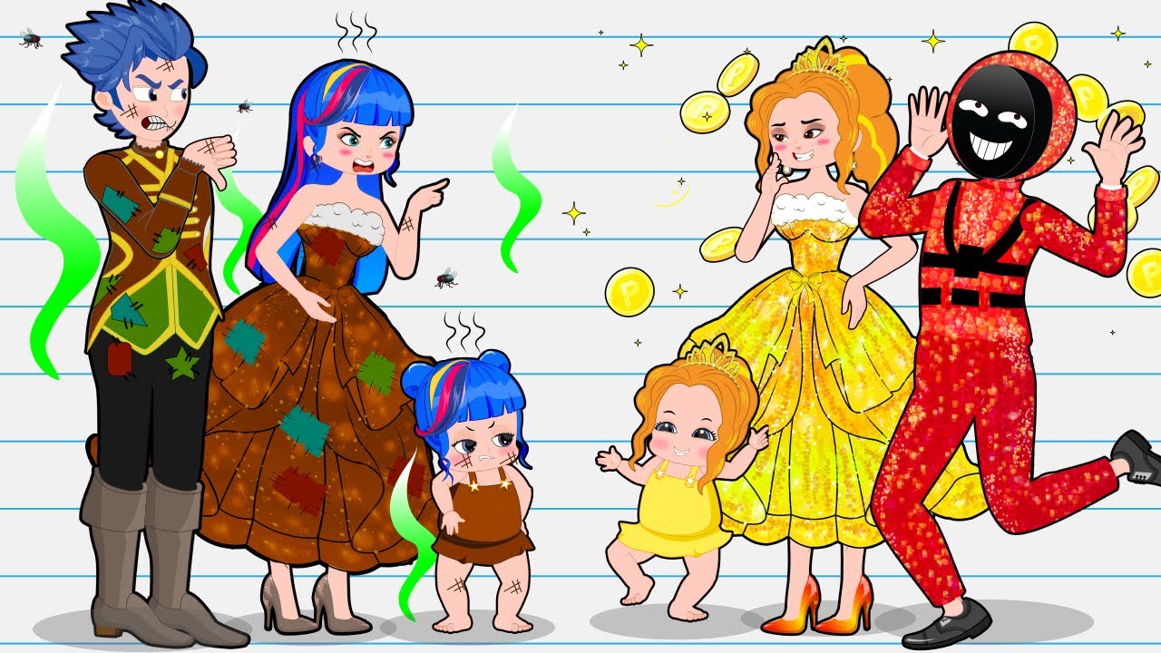 Rich Family vs Broke Family | Funny Princess Situations - Hilarious ...