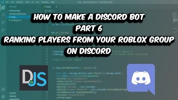 Ranking Players On Your Roblox Group From Discord | Discord Bot Making Series