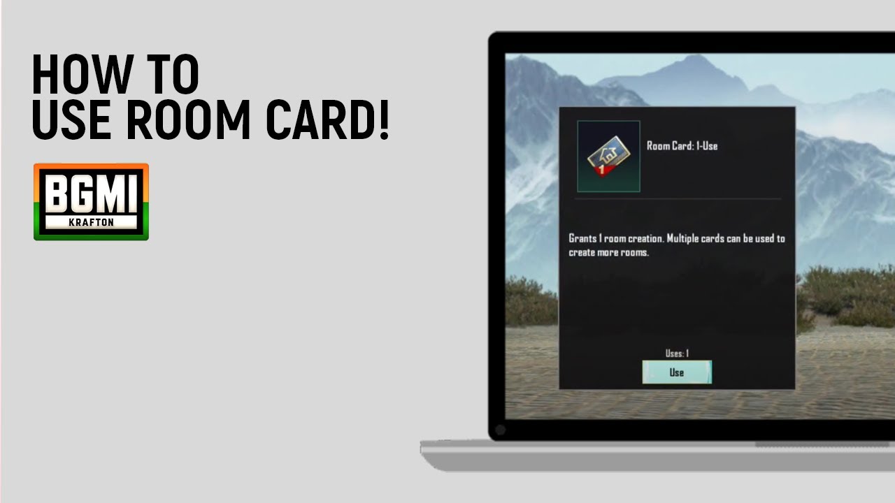 How to Use Room Card on BGMI [easy]