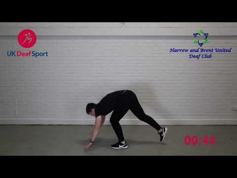 HBUDC and UK Deaf Sport UK BSL Video: Full Body Workout
