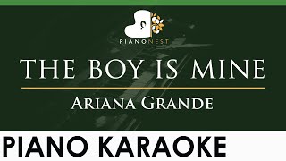 Ariana Grande - the boy is mine - LOWER Key (Piano Karaoke Instrumental)