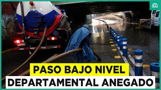 Un clásico de cada lluvia: Paso bajo nivel de Departamental anegado