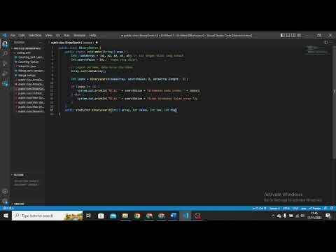 Membuat Program Searching ( Algoritma Binary Search ) - YouTube