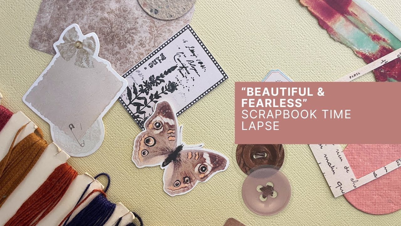 Craft with Me | Making a ScrapbookPage with Collaged Clusters