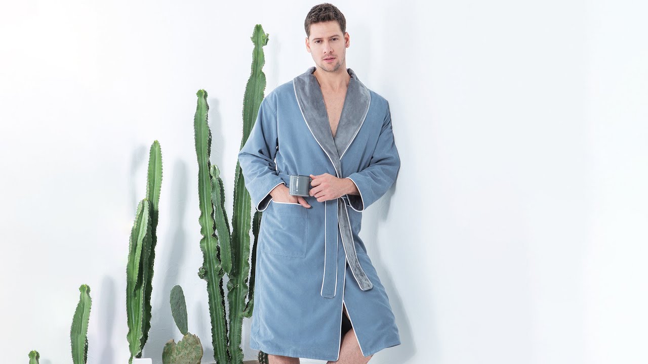 SEYANTE Men 's Luxury Microfiber Spa Robes