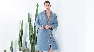 SEYANTE Men 's Luxury Microfiber Spa Robes