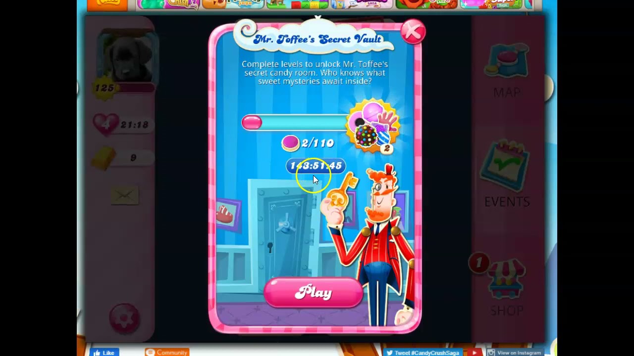 Mr. Toffee's Secret Vault...x 2!!! Candy Crush Special Event that looks