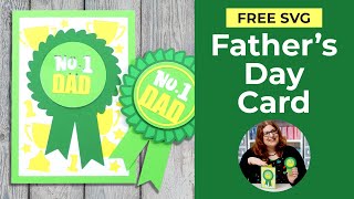 DIY Badge Rosette Card! How to make a father&#39;s day card with a Cricut – The Step by Step Guide