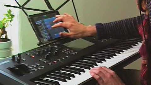 MODX using Cubasis as MIDI sequencer