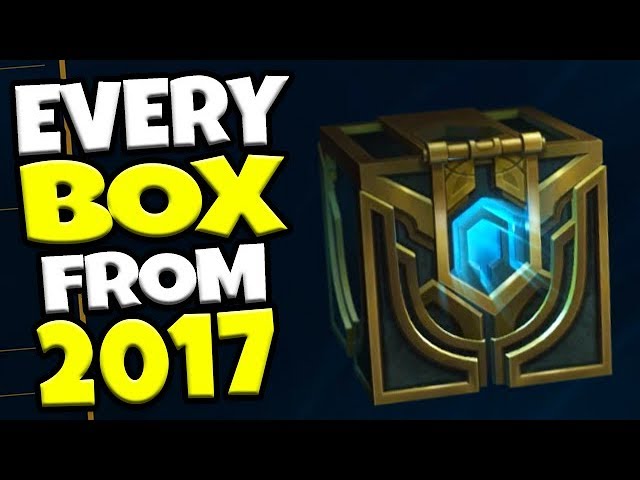 OPENING EVERY BOX FROM 2017 (100+ Loot Boxes!) - League of Legends