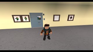 Riding the elevators at an Otis elevator game made by my friend