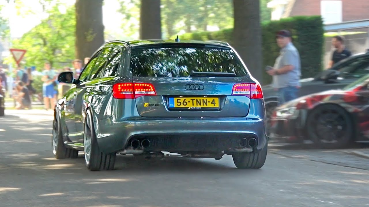 Modified Audi RS6 C6 Avant INVASION At Audi RS Event! REVS, Accelerations & More!