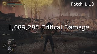 1,089,285 Critical Damage in New Patch 1.10 - World Record - ELDEN RING