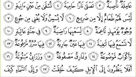 088 سورة الغاشية للشيخ عبدالرحمن السديس Surah Al Ghashiyah Abdul Rahman Al Sudais