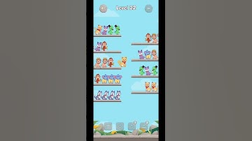 Animal Sort Puzzle - Pet Sort Level 22