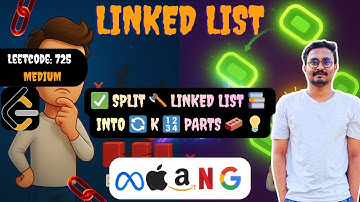 LeetCode 725: Split Linked List in Parts ✂️ | Linked List 📚 | Medium 🔥 | Telugu 🇮🇳 | DSA 📚