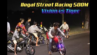 ILEGAL STREET RACING 500M // VIXION ft Dany.ap73 vs TIGER ft Andho.riski189 // Hasil akhir? Simaak