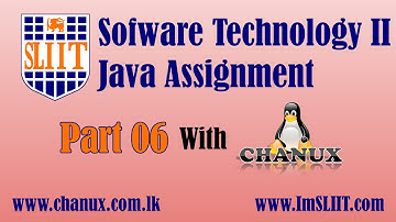 SLIIT Java Project Tutorial 06 - by Chanux