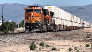 BNSF #3737 Leading & SB Elephant Style Inter-Model Stack Train With No DP Unit’s 7/3/23.