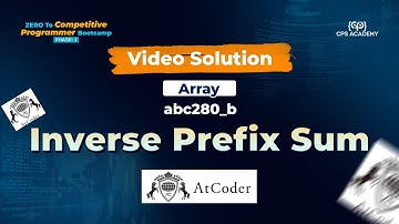 06 | Video Solution | Atcoder | Inverse Prefix Sum | Arrays in C