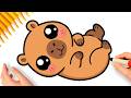 HOW TO DRAW A CAPYBARA EASY ????