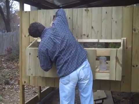 EZ Clean Chicken Coop (Boxes Expand) - YouTube