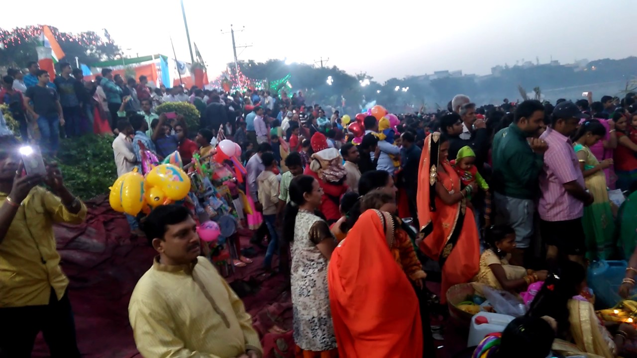 Chhath Puja In Hyderabad Hussain Sagar 2016 YouTube