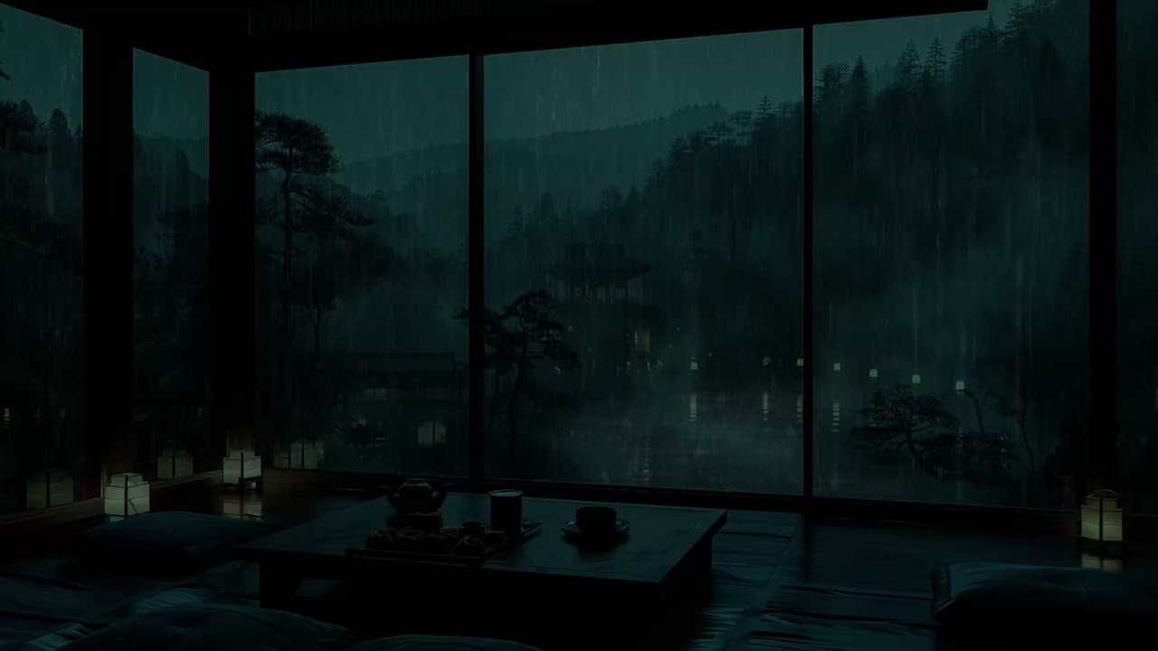 Gentle Rain in a Misty Mountain Forest | Cozy Nature Rain Sounds for Deep Sleep & Relaxation