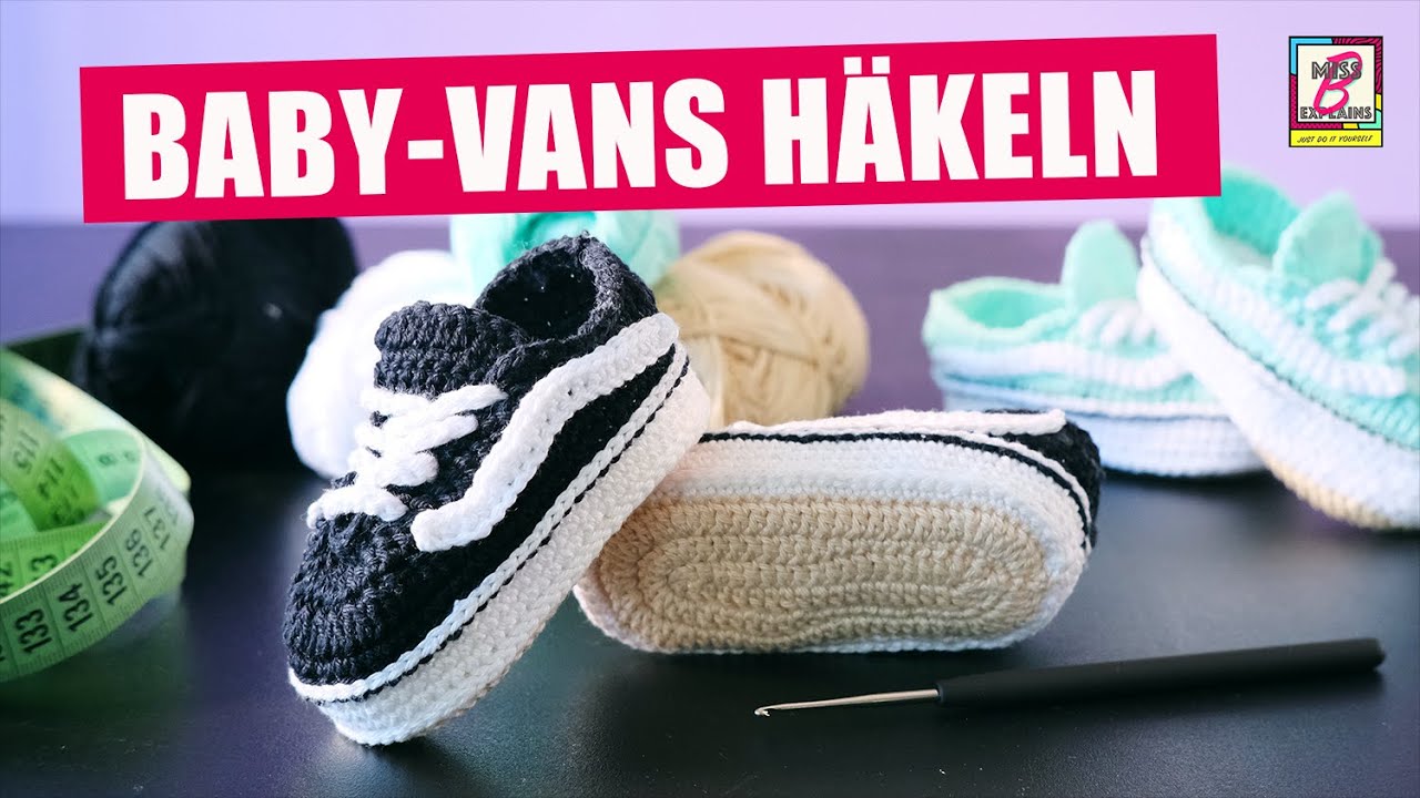 Coole Babyschuhe häkeln - Vans Sneakers
