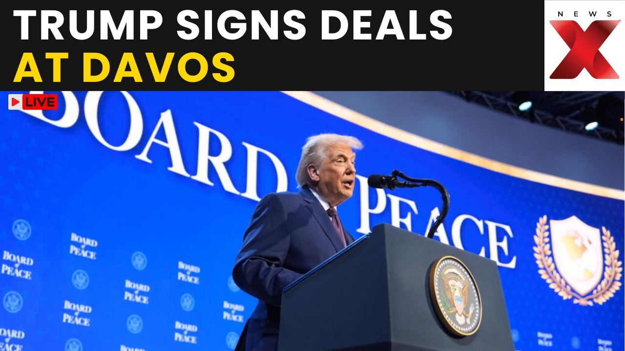 Trump LIVE At WEF: Trump’s Davos Visit; Signs Key Agreements at World Economic Forum