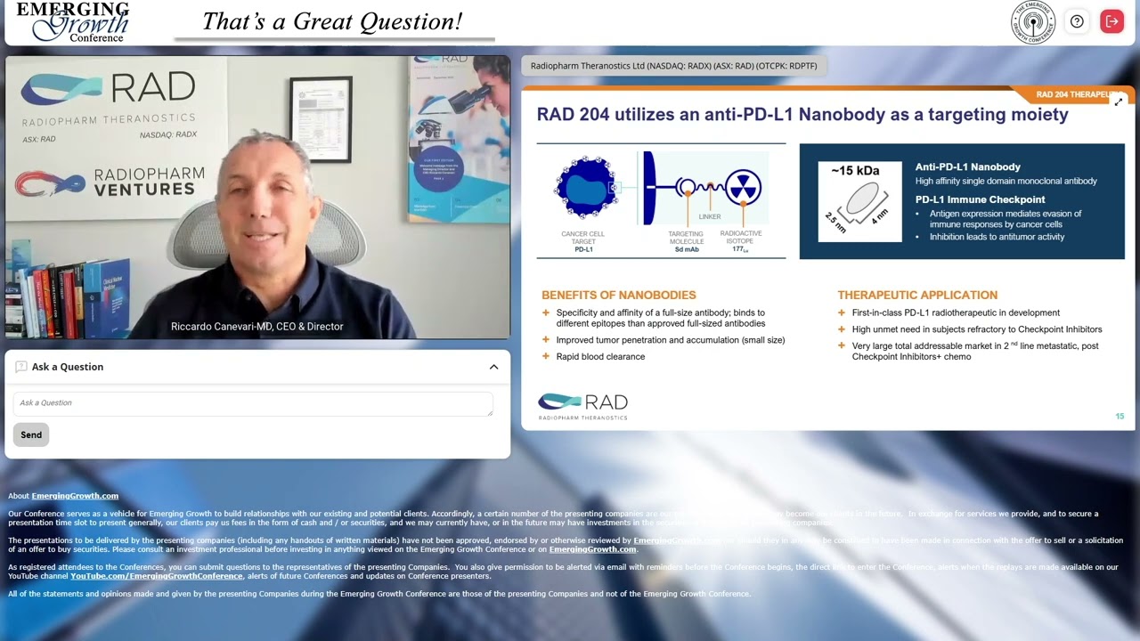 Radiopharm Theranostics, Ltd. (NASDAQ: RADX) (ASX: RAD)