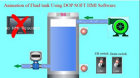 How to Create Animation Using DOFSoft HMI Water tank | #Numericdisplay #DOPSoft #screencyclemacro