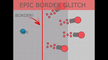 [NEW] CRAZY BORDER GLITCH! | Out of arena?! | Diep.iO Funny Moments