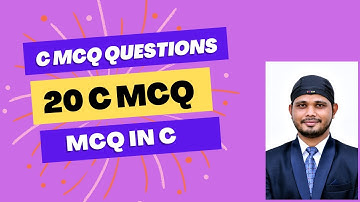 Part-3 C MCQs | C MCQ Questions and answers | #TOP20CMCQs| Coder