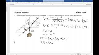 ENGR 220 3D Particle Equilibrium 1