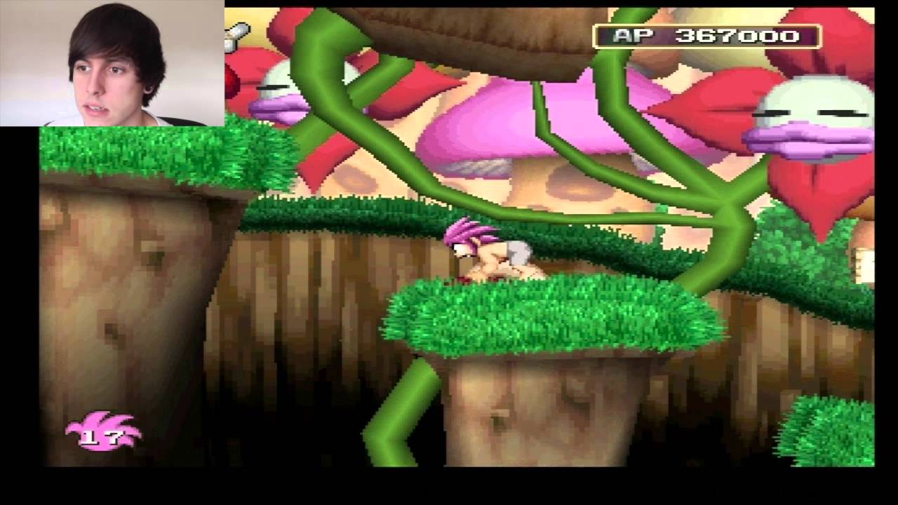 Tombi! Walkthrough-All Events Cleared: w/ Facecam Part 7- Boss Fights And Items!