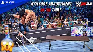 WWE 2K23 - John Cena Ends Brock Lesnar's Career at WrestleMania | PS5™ [4K60]