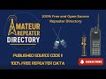 Amateur Repeater Directory - Free, Verified, Community-Maintained
