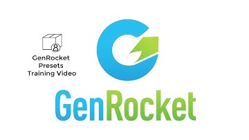 What is a GenRocket Preset Training Video