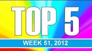 De top 5 van week 51, 2012.