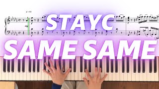 【🎹楽譜付き】STAYC(스테이씨) - 'SAME SAME' piano cover with sheet music