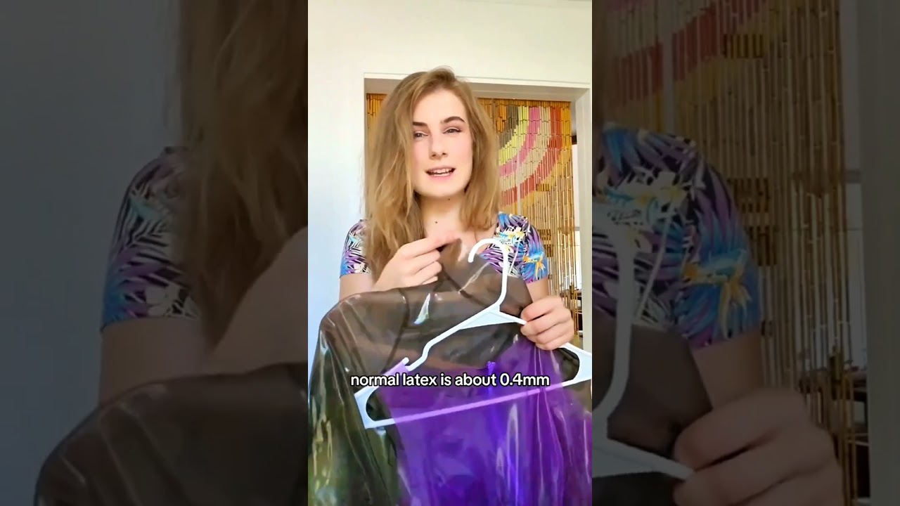 Translucent latex is seriously one of my favourites! Do you prefer the catsuit or the dress? ✨️