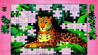 puzzle #4953 gameplay || HD the golden gorgeous tiger king wildlife jigsaw puzzle game  screenshot 3